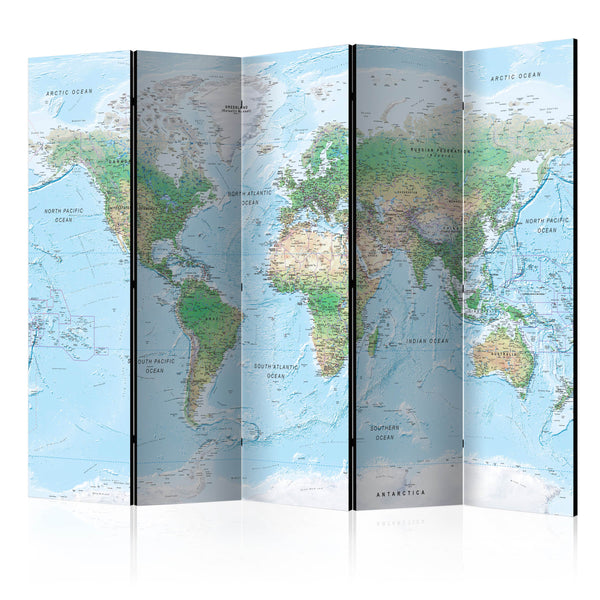 Paravento 5 Pannelli - World Map 225x172cm Erroi acquista