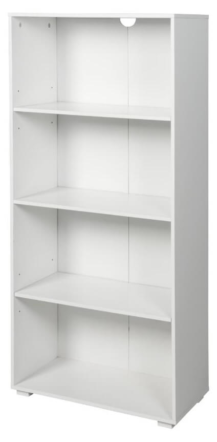 sconto Libreria 4 Ripiani 60x30x130 cm in MDF Bianco