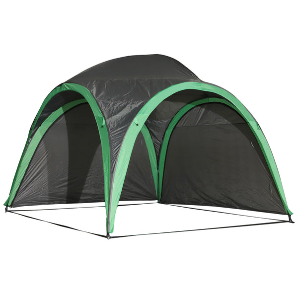 Tenda da Spiaggia Campeggio Protezione Raggi UV Verde e Grigio 3.3x3.3x2.55 cm acquista