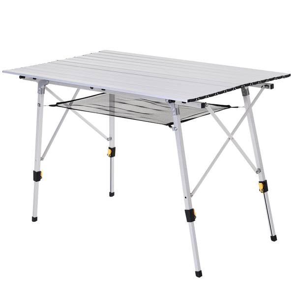 Tavolo da Campeggio Picnic Avvolgibile in Alluminio 120x70x73 cm  Wrap acquista