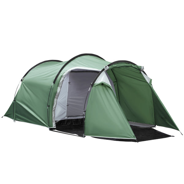 Tenda da Campeggio 4 Persone 426x206x154 cm con Vestibolo Verde sconto