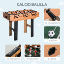 Tavolo Multi Gioco 4 in 1 Calcio Balilla Hockey Ping Pong e Biliardo in Legno MDF 87x43x73 cm -5