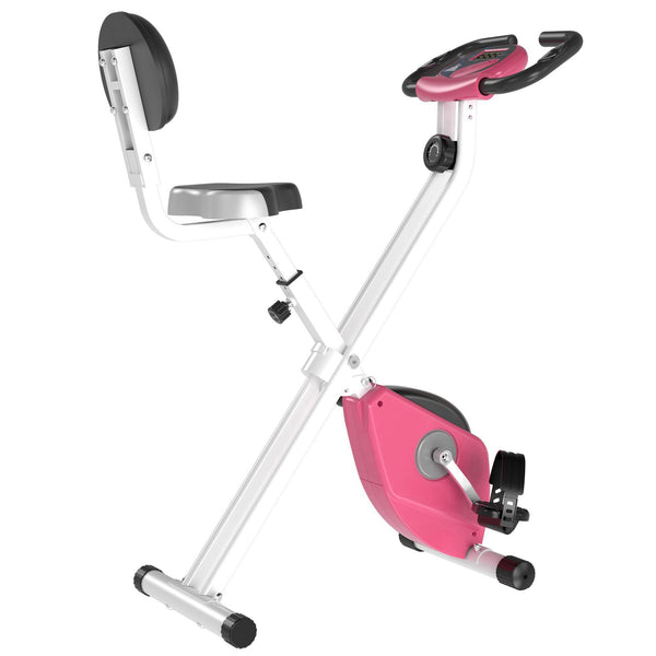 Cyclette Magnetica Pieghevole 43x97x109 cm con Display LCD Rosa acquista