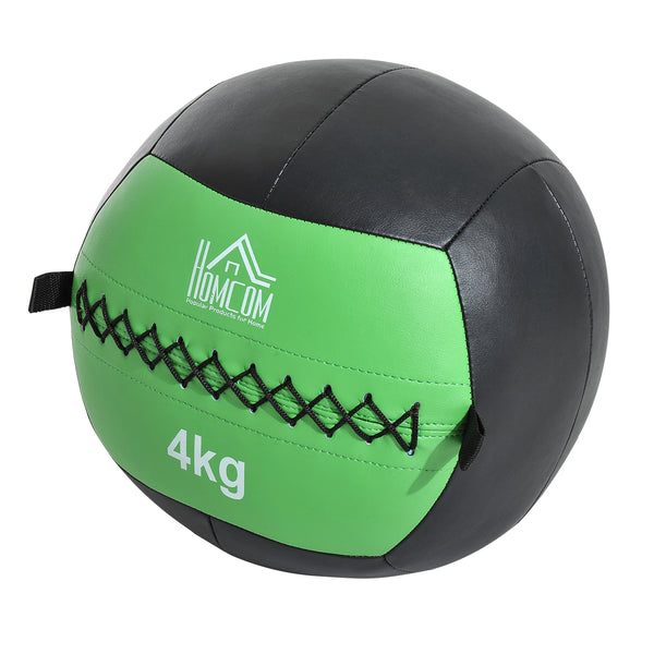 acquista Palla Medica Wall Ball Crossfit 4kg Ø35 cm Nero-verde