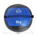 Palla Medica Crossfit Wall Ball 9kg Ø35 cm Nero-Blu -4