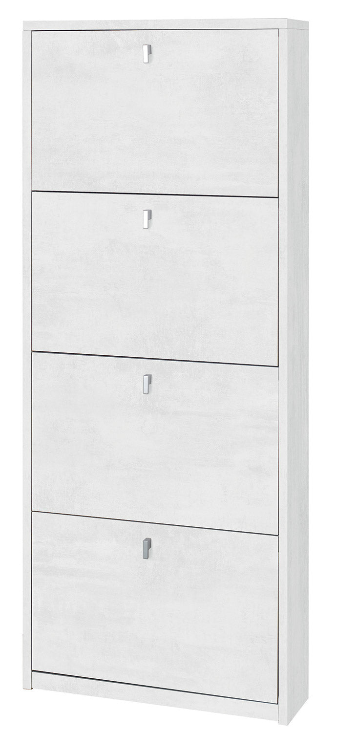 Scarpiera 4 Ante 63x154x18 cm Ossido Bianco – acquista su Giordano Shop
