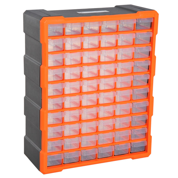 Cassettiera Box per Accessori Minuteria Arancione 38x16x47.5 cm prezzo