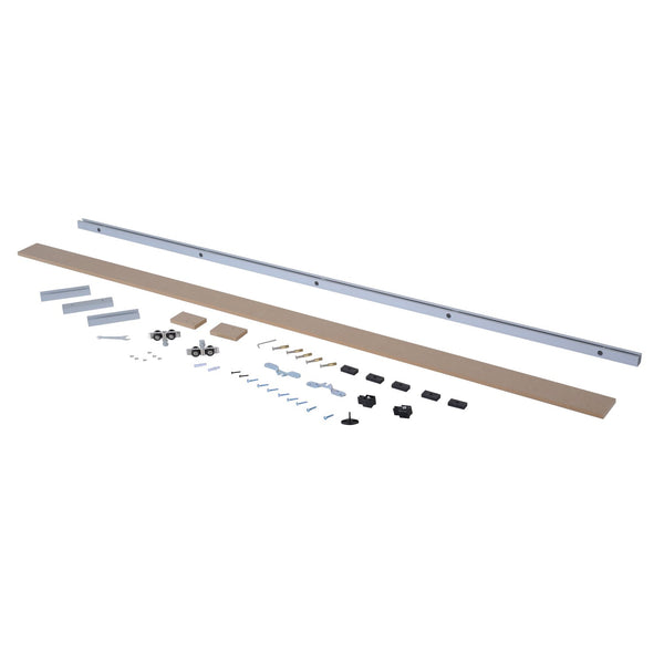 online Binario per Porte Scorrevoli con Kit di Accessori Stile Rustico in Legno 200 cm