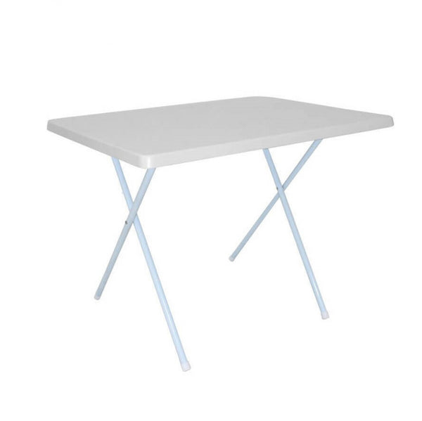 Tavolino 79x59,5x61,5/50 h cm in Metallo e PVC Bianco acquista