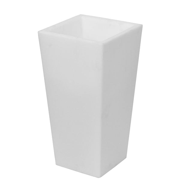 sconto Vaso Luminoso da Giardino a LED 30x30x60 cm in Resina 5W Cedar Bianco Freddo