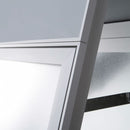 Espositore Pubblicitario Bifacciale a Cavalletto Pieghevole 66x131x79 cm in Alluminio Silver-5