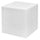 Cubo Luminoso da Giardino a LED 40x40 cm in Resina 5W Cube Bianco Caldo