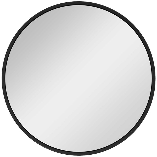 Specchio Rotondo da Parete Ø61 cm  in Lega di Alluminio Nero prezzo