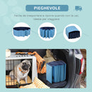 Piscina Pieghevole per Cani in PVC Blu Ø80x20 cm -5