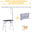 Tavolo da Toelettatura e Tosatura per Cani e Gatti Carico 30kg 81x48.5x80 cm -4