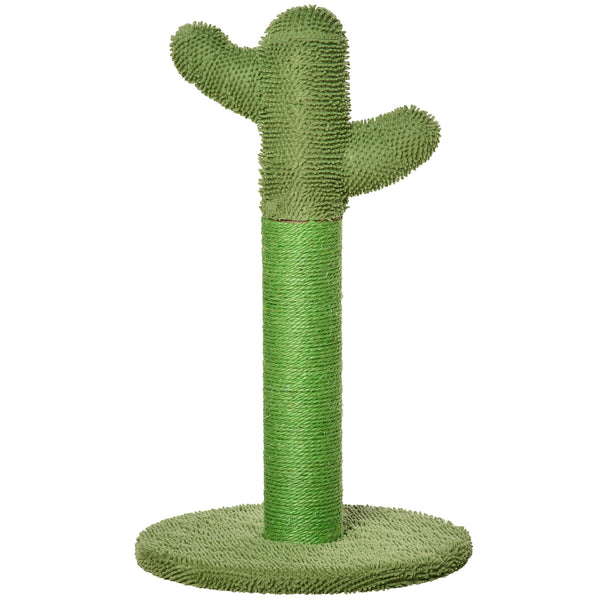acquista Albero Tiragraffi a Cactus per Gatti 40x40x65 cm in Corda Sisal Verde