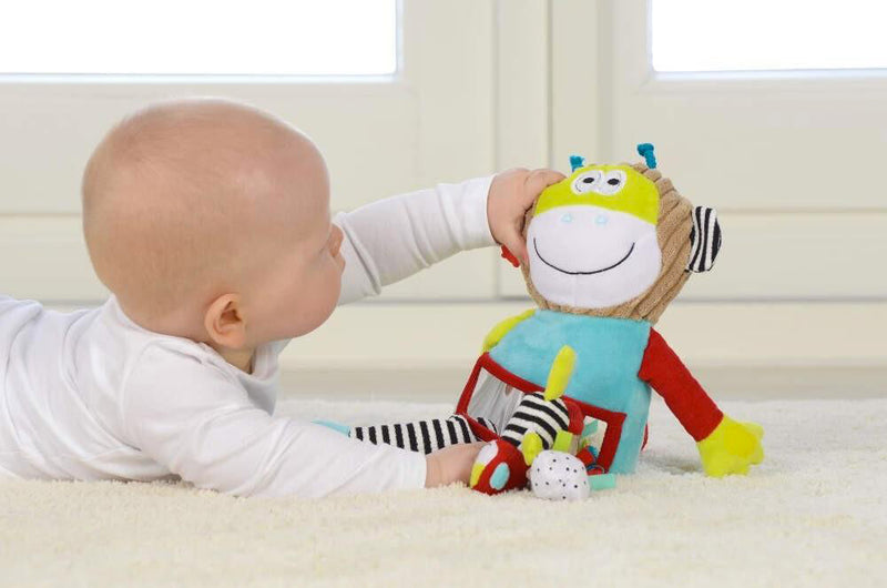Scimmia Peluche Gioca e Impara per Bambini con Suoni Dolce Multicolor-4