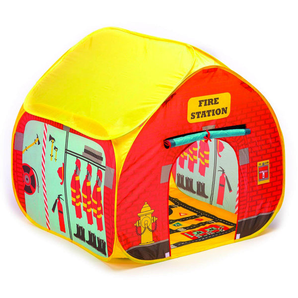 acquista Tenda Casetta per Bambini Autoaprente Fun 2 Give Caserma dei Pompieri