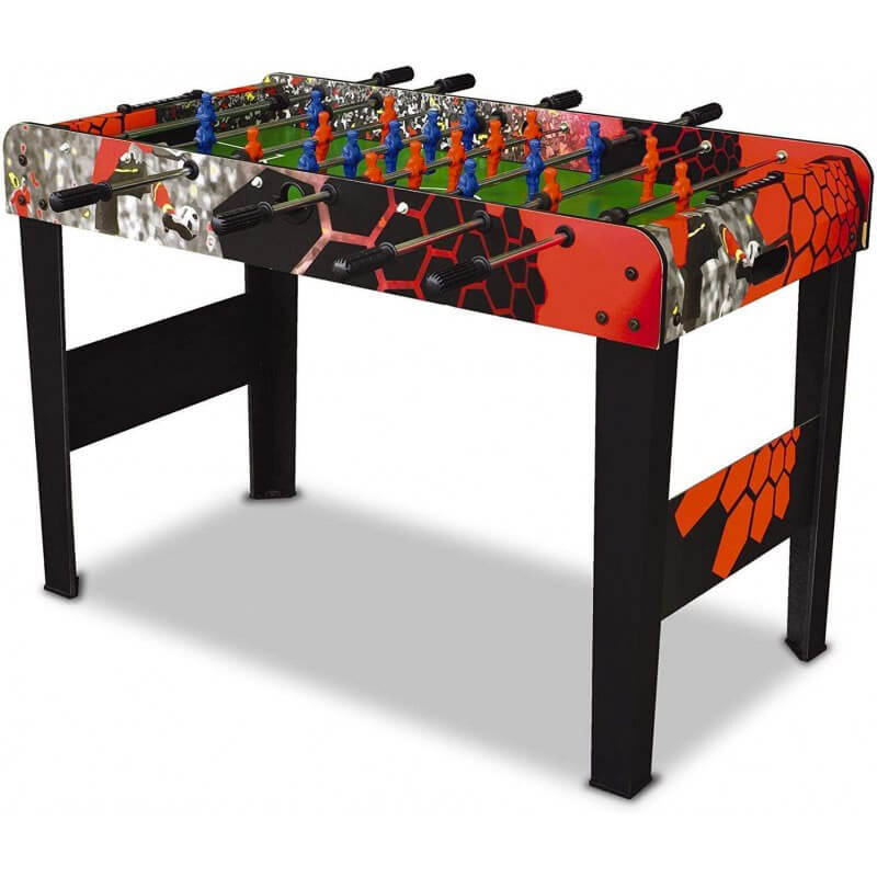 Calcio Balilla Pieghevole 137x74,5x86 Cm - MDF Elegante, Pratico, Per Partite In Casa