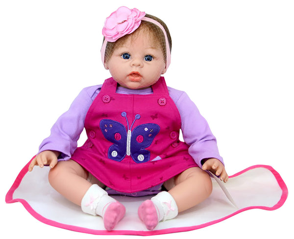 Bambola Reborn Femmina Realistica in Vinile 30cm Seduta Kidfun Real Baby Maya prezzo