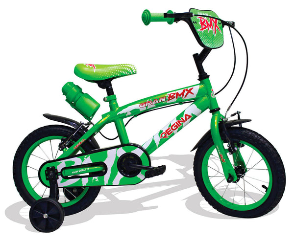 Bicicletta per Bambino 12" 2 Freni Kidfun Regina BMX Verde prezzo
