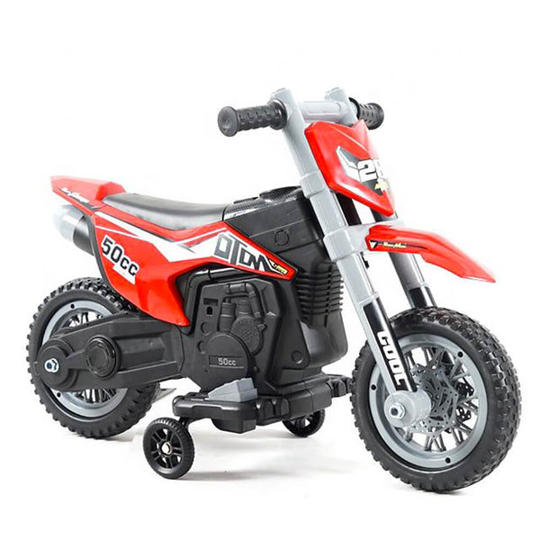 acquista Moto Elettrica per Bambini 6V Motocross Rossa