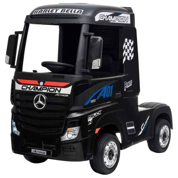 Camion Elettrico Truck per Bambini 12V con Licenza Mercedes Actros Nero sconto