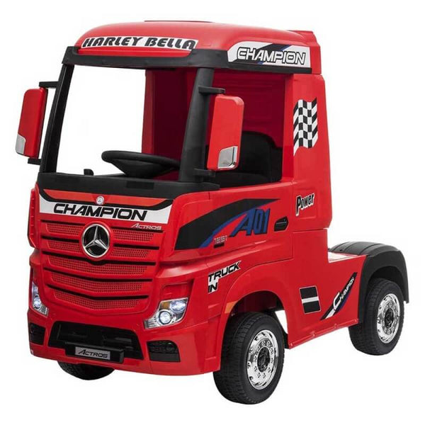 Camion Elettrico Truck per Bambini 12V con Licenza Mercedes Actros Rosso online