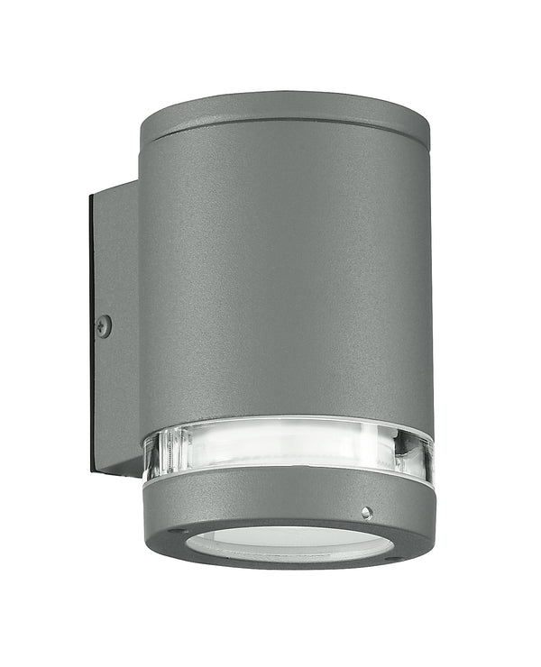prezzo Applique Esterno Alluminio Silver Impermeabile Fascia Trasparente 25 watt GX53 Luce Calda