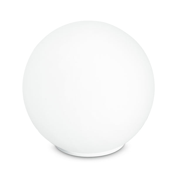 sconto Lumetto Sferico Vetro Bianco Lampada da Tavolo Moderno E27