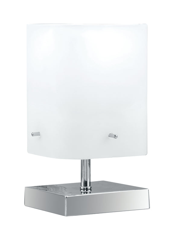 prezzo Lume Moderno Metallo paralume Vetro Bianco Lampada da Tavolo E27