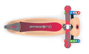Monopattino 3 Ruote a LED Pieghevole 3 Altezze Max 50 Kg Globber Primo Foldable Wood Rosso-7
