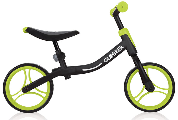 acquista Bicicletta Pedagogica per Bambini 10" Senza Pedali Globber Go Bike Nero e Verde