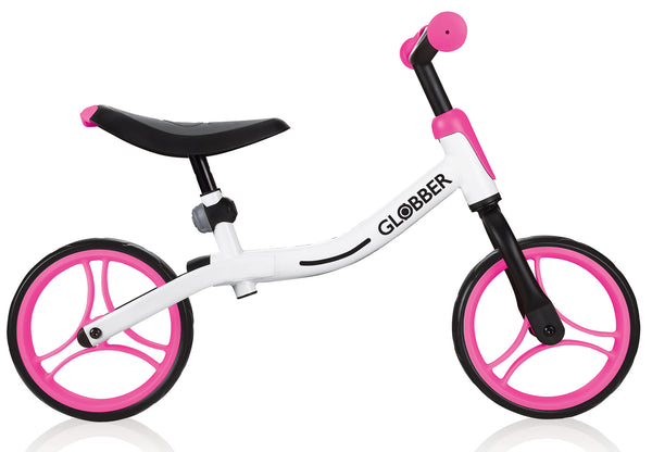 Bicicletta Pedagogica per Bambini 10" Senza Pedali Globber Go Bike Bianco e Rosa sconto