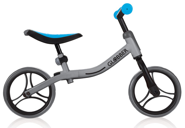 acquista Bicicletta Pedagogica per Bambini 10" Senza Pedali Globber Go Bike Grigio e Blu