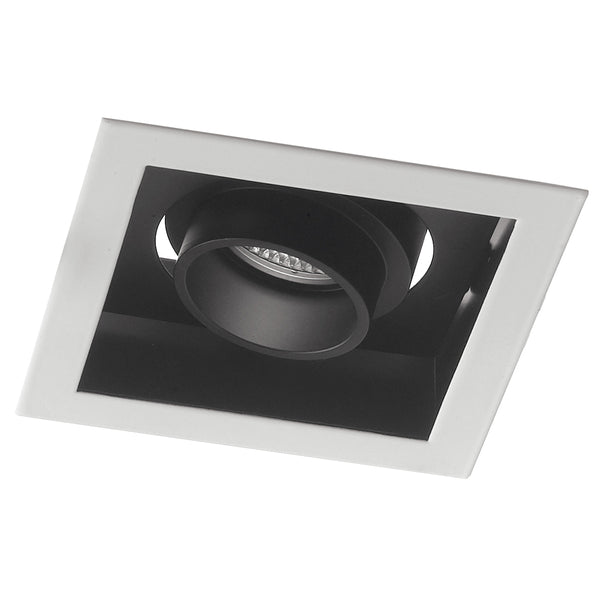 Faretto Incasso Orientabile Quadrato Bianco Nero Satinato Led 10 watt Luce Naturale online