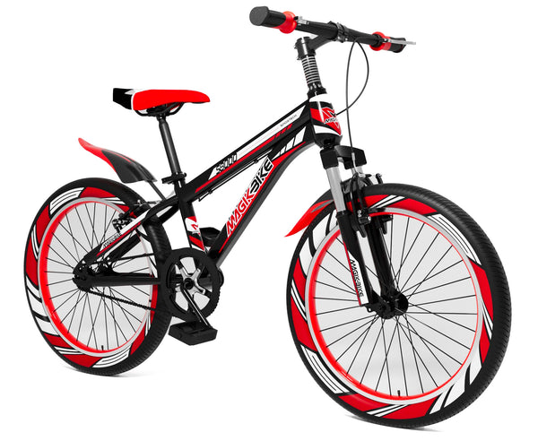 prezzo Bicicletta per Ragazzo 20” con Ammortizzatori Anteriori Magik-Bike Rancing S8000 Rossa e Nera