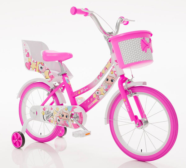 Bicicletta per Bambina 12" 2 Freni Magik-Bike Little Queen Rosa prezzo