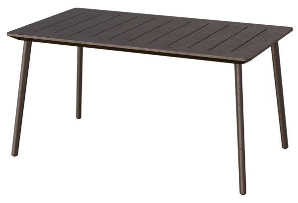 Tavolo da Giardino 146x87x75 cm in Resina Keter Metalea Bronzo prezzo