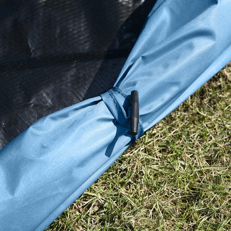 Tenda da Spiaggia Campeggio per 2-3 150x115x110 cm con Tasche Portaoggetti Blu-9