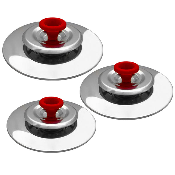 Coperchi Magici Cooker Antiodore Ventur Magic in Acciaio Inox 18/10 Pomello Rosso Varie Misure sconto