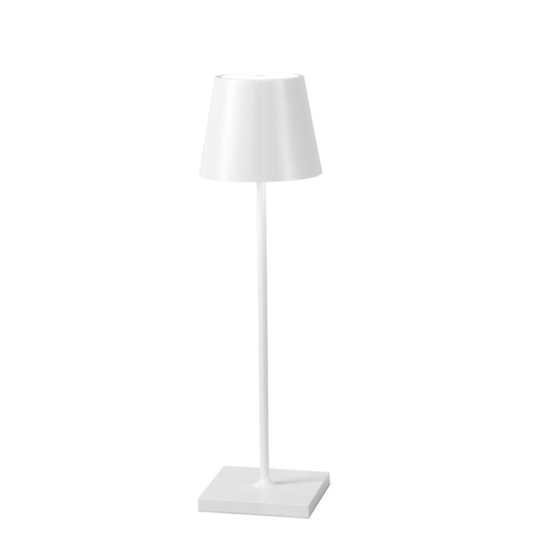 prezzo Lampada da Tavolo 11x11x36 cm in Metallo Tumbler Bianco