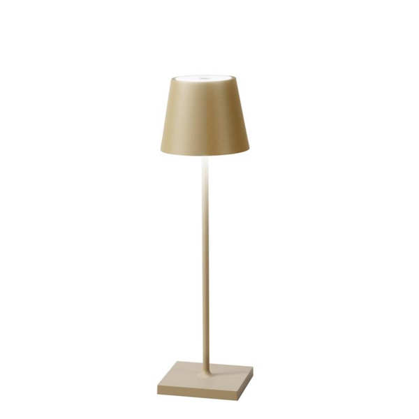 Lampada da Tavolo 11x11x36 cm in Metallo Tumbler Oro prezzo
