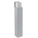 Palo Esterno Alluminio Diffusore Cubico Bianco Led 10 watt Luce Calda Intec LED-NISMO-P60-1