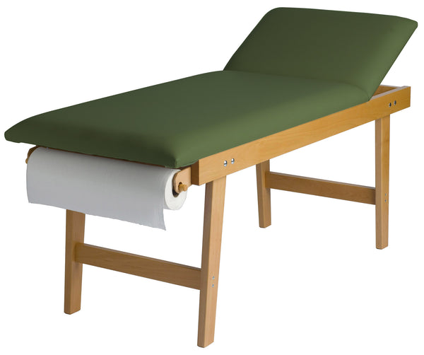 acquista Lettino da Massaggio Visita Fisioterapia Fisso 2 Sezioni 190x70x75 cm 200Kg Verde
