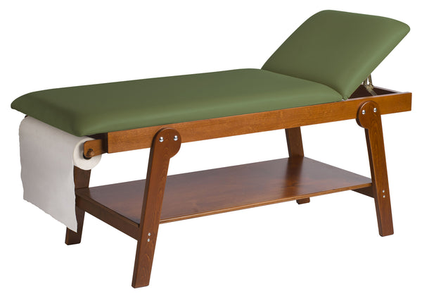 online Lettino da Massaggio Visita Fisioterapia Fisso 2 Sezioni 190x70x75 cm 250Kg Verde