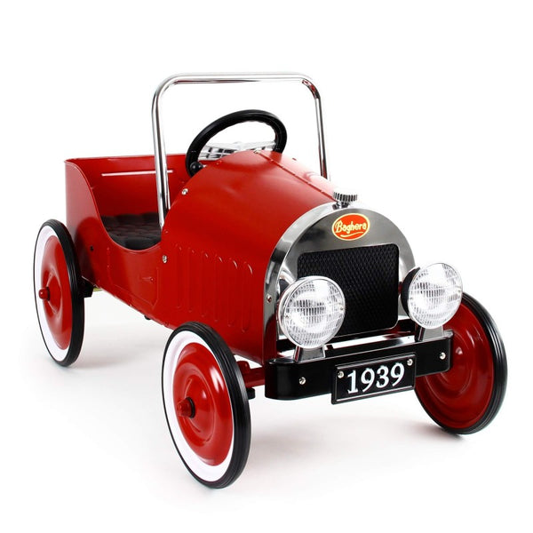 online Auto a Pedali Vintage da Corsa per Bambini Baghera Classic Rosso