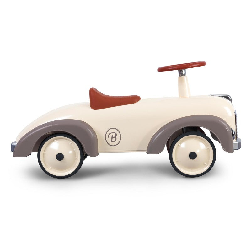Auto Cavalcabile Vintage da Corsa per Bambini Baghera Speedster Silkgrey-2