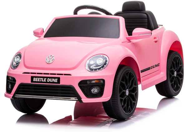 online Macchina Elettrica per Bambini 12V con Licenza Volkswagen Maggiolino Beetle Small Rosa