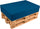 Cuscino per Pallet 120x80cm in Tessuto Pomodone Blu